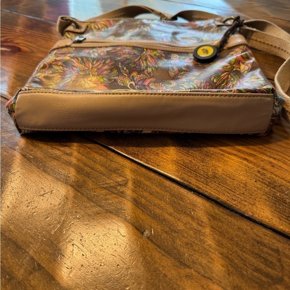 Sakroots Fun Crossbody Birds Purse adjustable strap - Picture 9 of 12